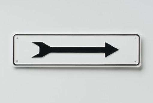 Embossed Aluminum Signs – Arrow