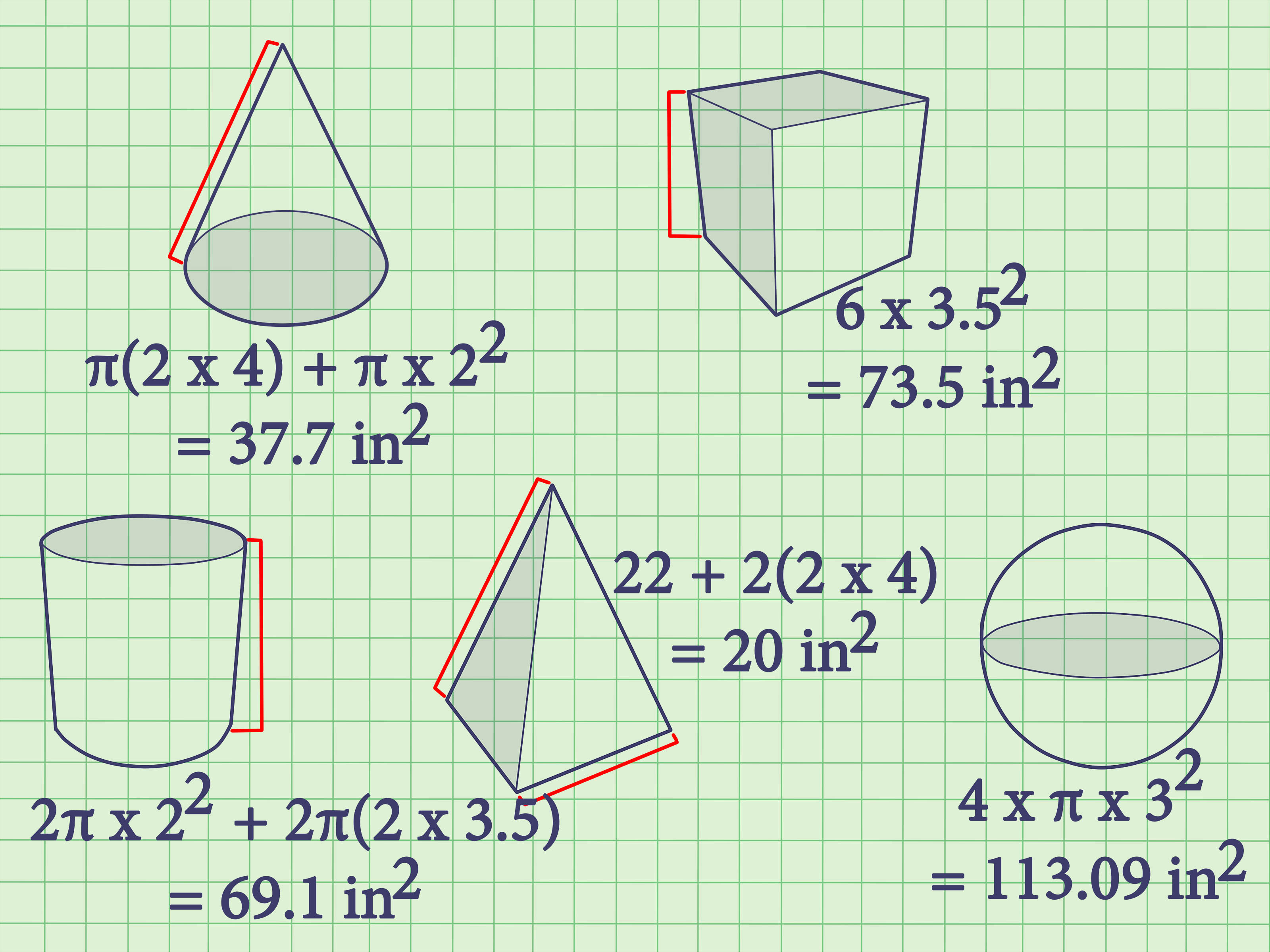 How to Calculate Area of an Object: 2D & 3D Examples