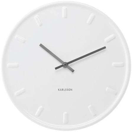 White Ceramic Station Clock